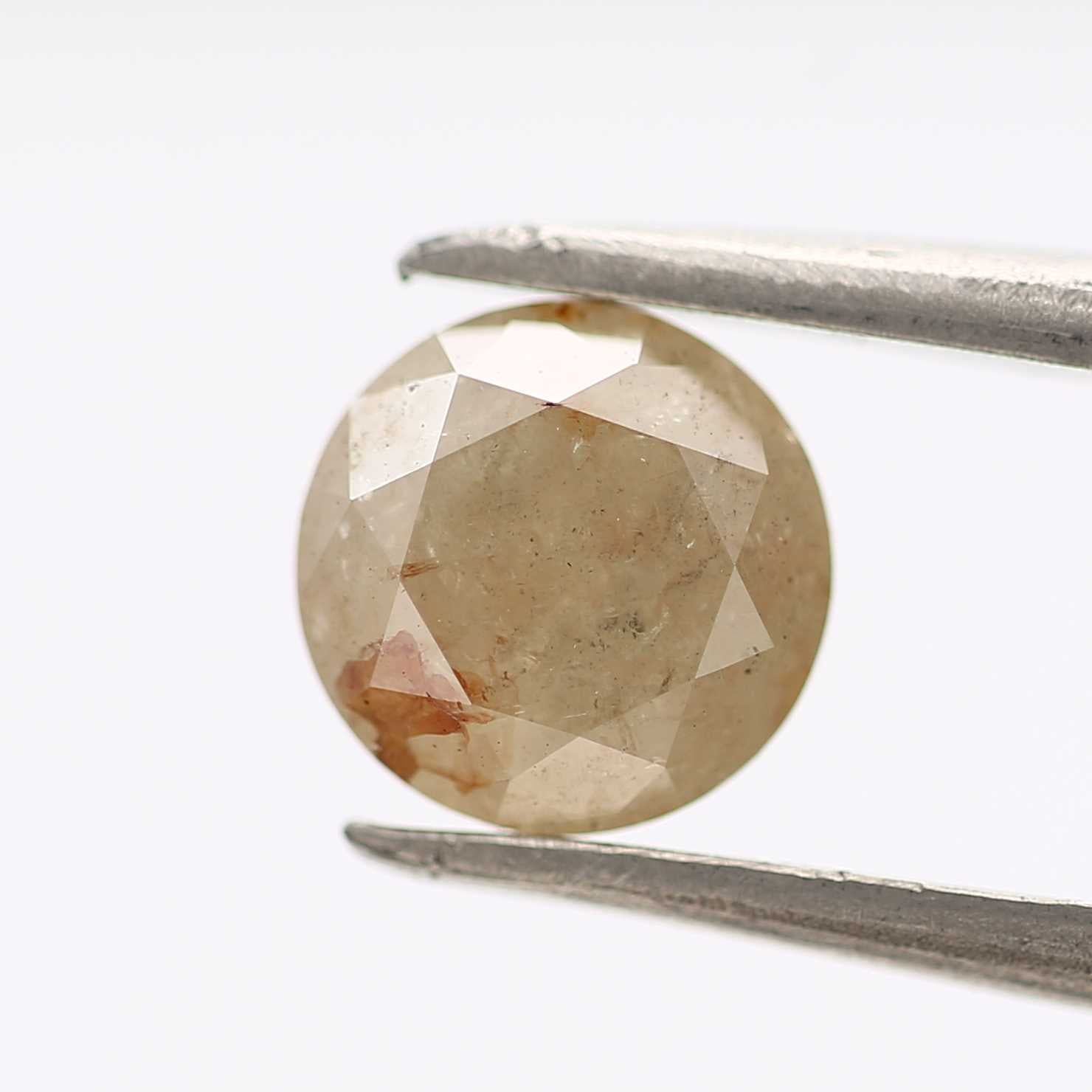 1.11 Carat Rustic Gray Round Cut Natural Loose Diamond